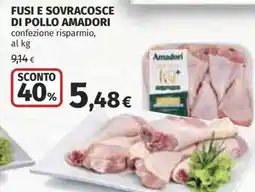 Coop Fusi e sovracosce di pollo Amadori offerta