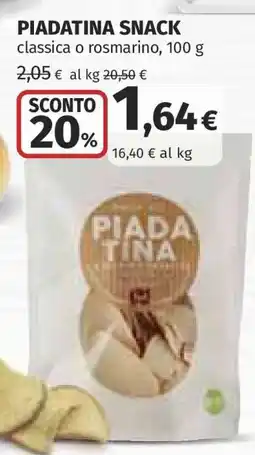Coop PIADATINA SNACK offerta