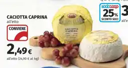 Coop Caciotta Caprina offerta