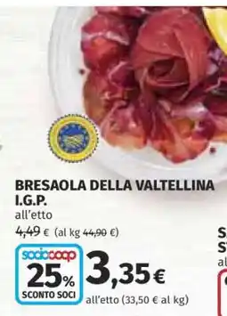 Coop Bresaola della Valtellina I.G.P offerta