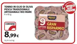 Coop TONNO IN OLIO DI OLIVA PESCA TRADIZIONALE ARTIGIANALE RIO MARE offerta