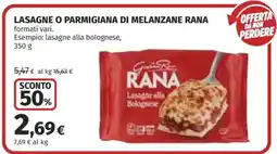 Coop Lasagne o Parmigiana di Melanzane Rana offerta