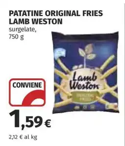 Coop PATATINE ORIGINAL FRIES LAMB WESTON offerta