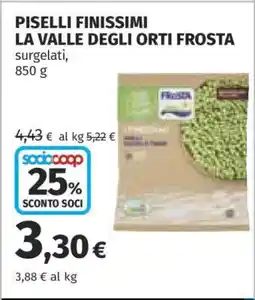 Coop Piselli Finissimi La Valle degli Orti Frosta offerta