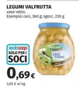 Coop LEGUMI VALFRUTTA offerta