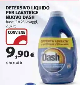 Coop DETERSIVO LIQUIDO PER LAVATRICE NUOVO DASH offerta