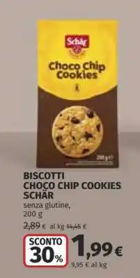 Coop BISCOTTI CHOCO CHIP COOKIES SCHÄR offerta