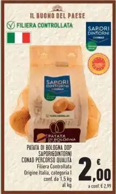 Conad PATATA DI BOLOGNA DOP SAPORI&DINTORNI CONAD PERCORSO QUALITA offerta