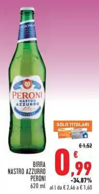 Conad Birra Nastro Azzurro Peroni offerta