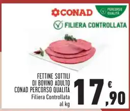 Conad Fettine Sottili Di Bovino Adulto offerta