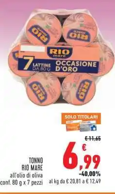 Conad TONNO RIO MARE offerta