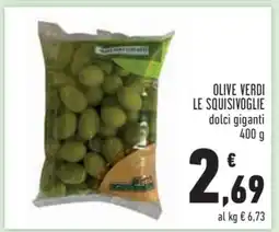 Conad OLIVE VERDI LE SQUISIVOGLIE offerta
