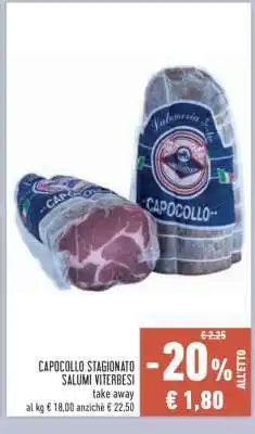 Conad CAPOCOLLO STAGIONATO SALUMI VITERBESI offerta