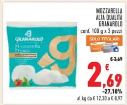 Conad Mozzarella Alta Qualità Granarolo offerta