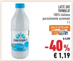Conad LATTE UHT PARMALAT offerta