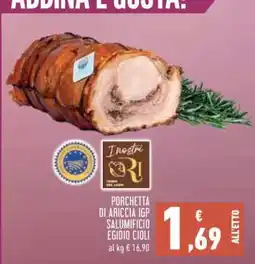 Conad PORCHETTA DI ARICCIA IGP SALUMIFICIO EGIDIO CIOLI offerta