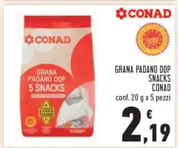 Conad GRANA PADANO DOP SNACKS CONAD offerta