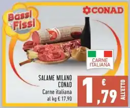 Conad Salame Milano Conad offerta