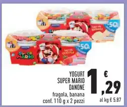 Conad Yogurt Super Mario Danone offerta