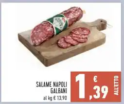 Conad Salame Napoli Galbani offerta