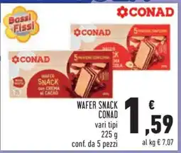 Conad Wafer Snack Conad offerta
