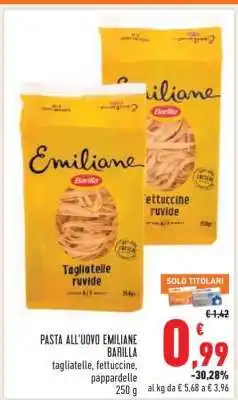 Conad PASTA ALL'UOVO EMILIANE BARILLA offerta