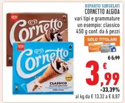 Conad Cornetto Algida offerta