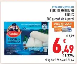 Conad FIORI DI MERLUZZO FINDUS offerta