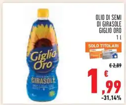 Conad Olio di Semi di Girasole Giglio Oro offerta