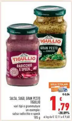 Conad SALSA, SUGO, GRAN PESTO TIGULLIO offerta