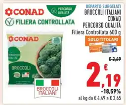Conad Broccoli Italiani Conad Percorso Qualità offerta
