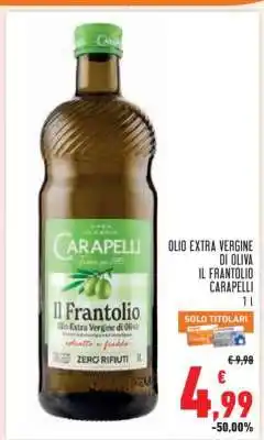Conad Olio Extra Vergine di Oliva Il Frantoio Carapelli offerta
