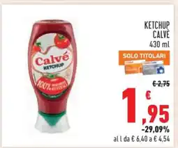 Conad Ketchup Calvé offerta