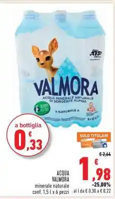 Conad Acqua Valmora offerta