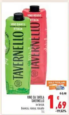 Conad Vino da Tavola Tavernello offerta