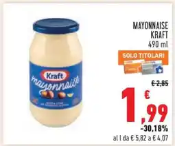 Conad Mayonnaise Kraft offerta
