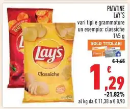 Conad Patatine Lay's offerta