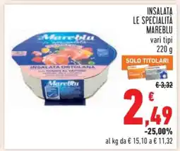 Conad INSALATA LE SPECIALITÀ MAREBLU offerta