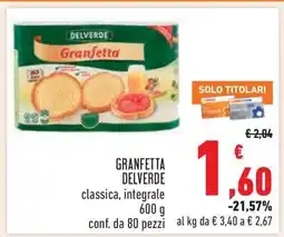 Conad GRANFETTA DELVERDE offerta