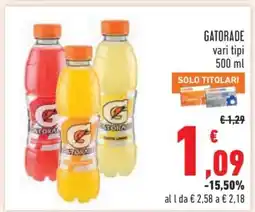 Conad Gatorade offerta