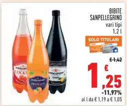Conad BIBITE SANPELLEGRINO offerta