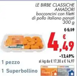 Conad LE BIRBE CLASSICHE AMADORI offerta