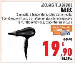 Conad ASCIUGACAPELLI S6 2000 IMETEC offerta