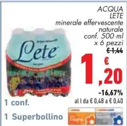 Conad Acqua Lete offerta