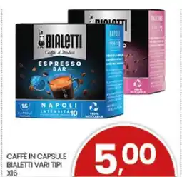 Eurospar CAFFÈ IN CAPSULE BIALETTI VARI TIPI offerta