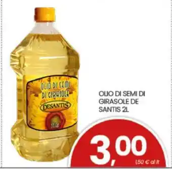 OLIO DI SEMI DI GIRASOLE DE SANTIS 2L