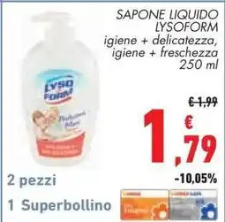Conad SAPONE LIQUIDO LYSOFORM offerta