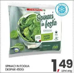 Eurospar SPINACI IN FOGLIA offerta
