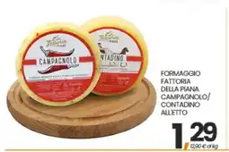 Eurospar FORMAGGIO FATTORIA DELLA PIANA CAMPAGNOLO/CONTADINO ALETTO offerta