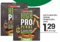 Eurospar PASTA HIGH PRO DESPAR PENNE/FUSILLI 250G offerta